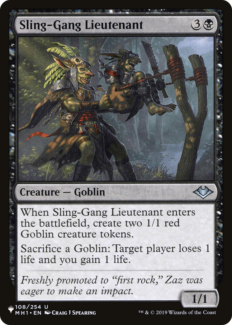 Sling-Gang Lieutenant [The List] | L.A. Mood Comics and Games