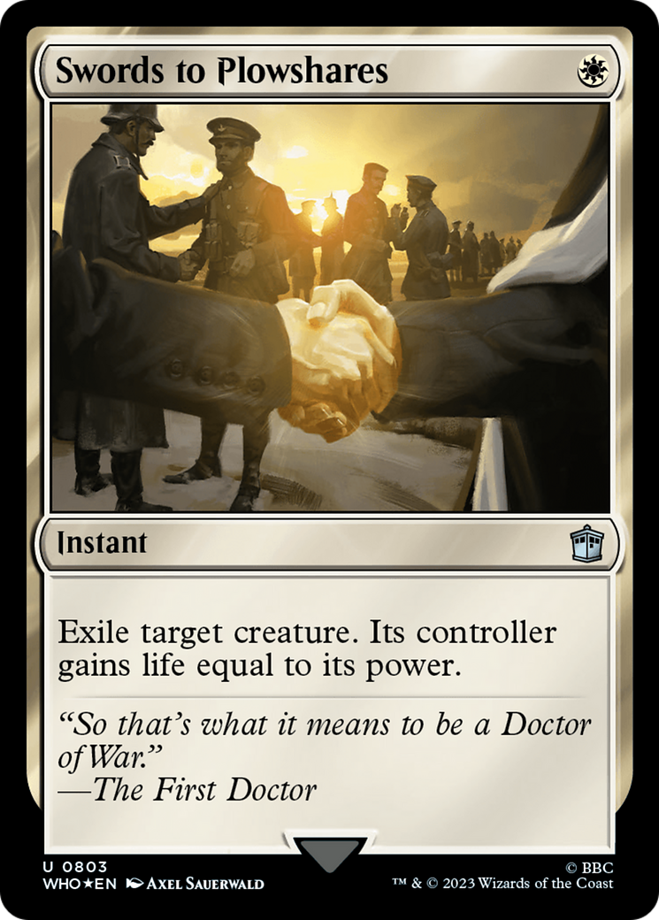 Swords to Plowshares (Surge Foil) [Doctor Who] | L.A. Mood Comics and Games