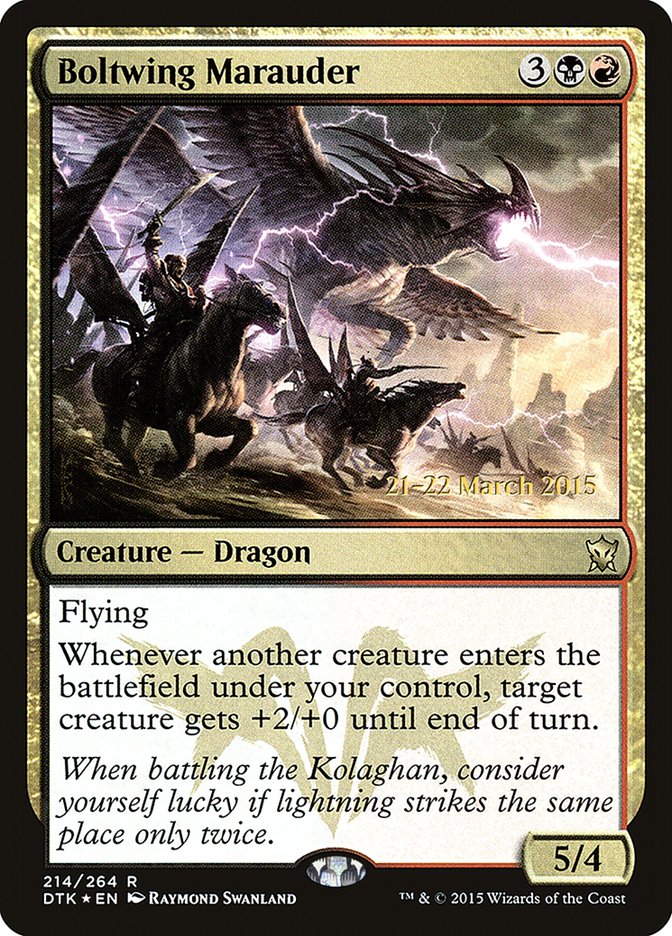 Boltwing Marauder [Dragons of Tarkir Prerelease Promos] | L.A. Mood Comics and Games