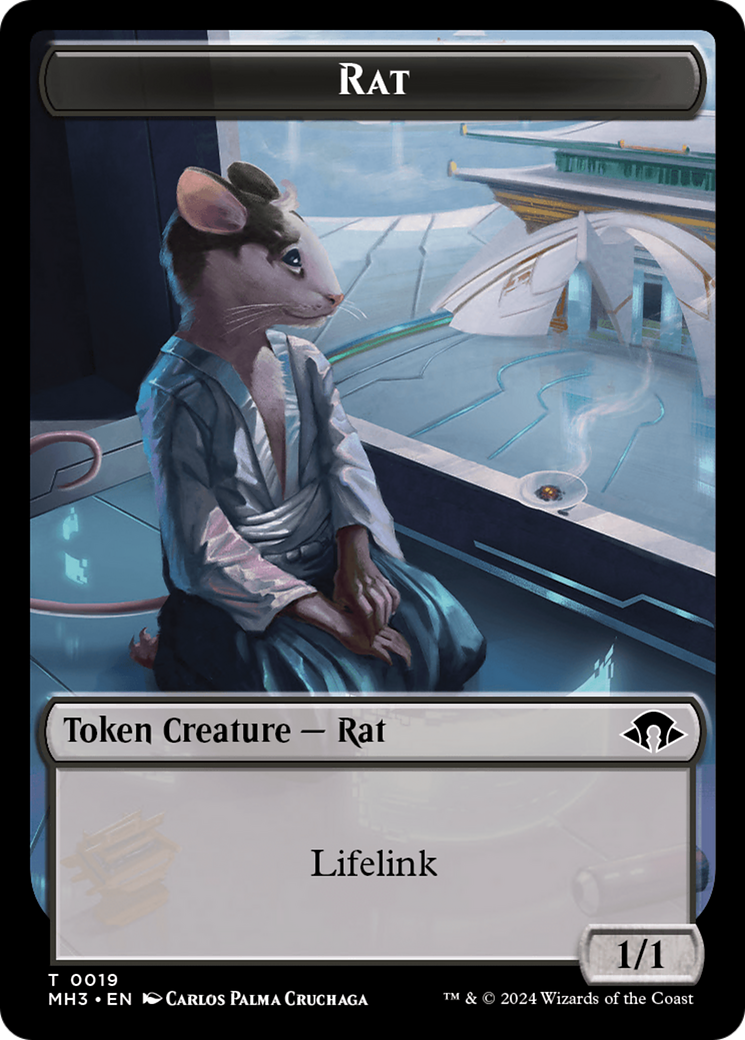 Eldrazi Spawn // Rat Double-Sided Token [Modern Horizons 3 Tokens] | L.A. Mood Comics and Games
