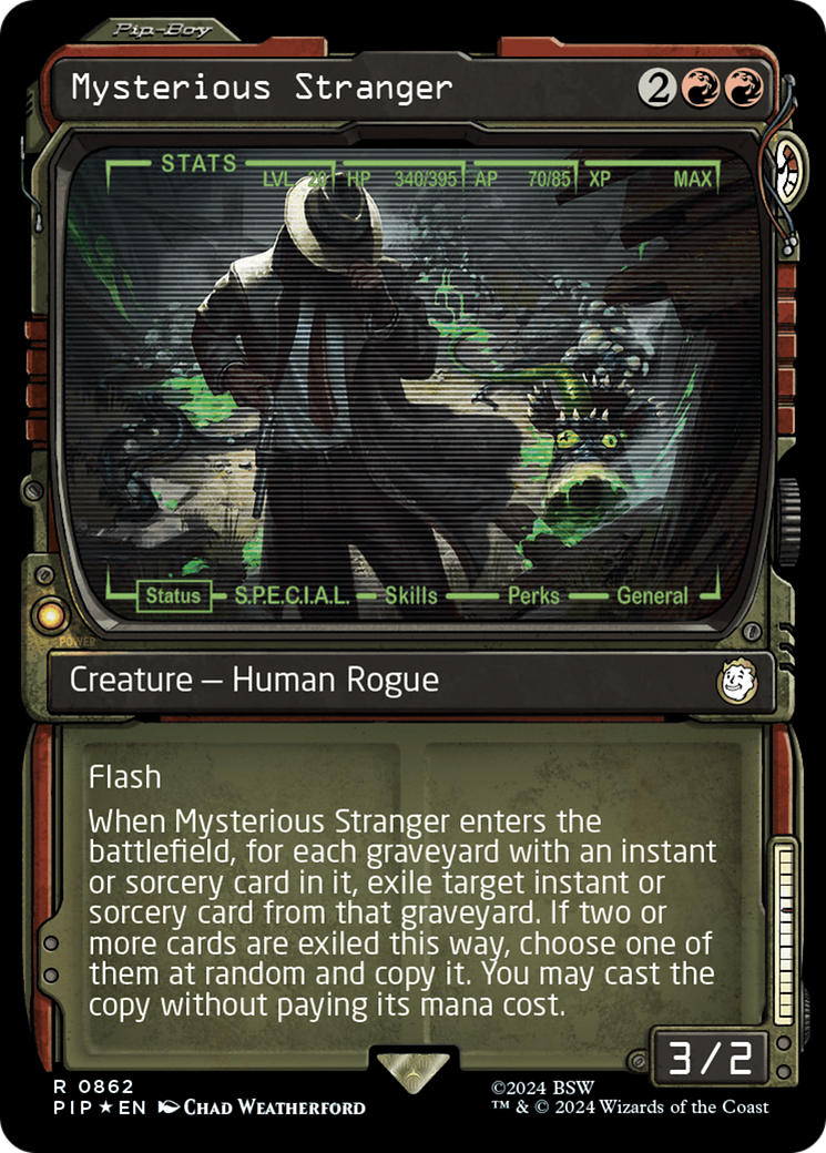 Mysterious Stranger (Showcase) (Surge Foil) [Fallout] | L.A. Mood Comics and Games
