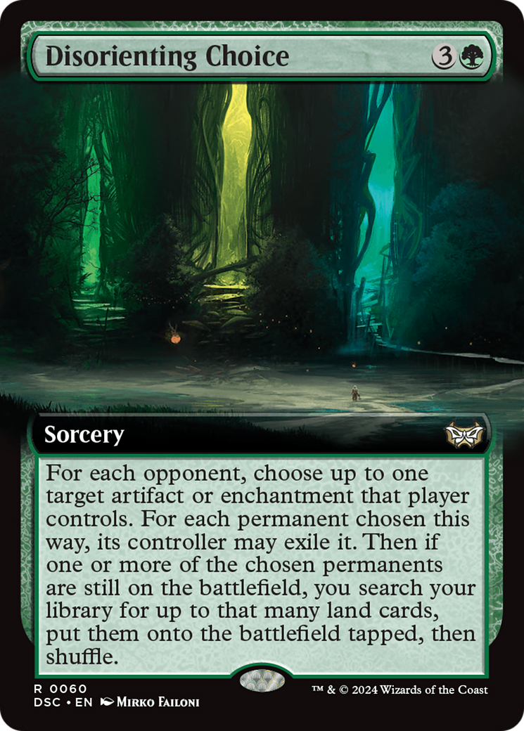 Disorienting Choice (Extended Art) [Duskmourn: House of Horror Commander] | L.A. Mood Comics and Games