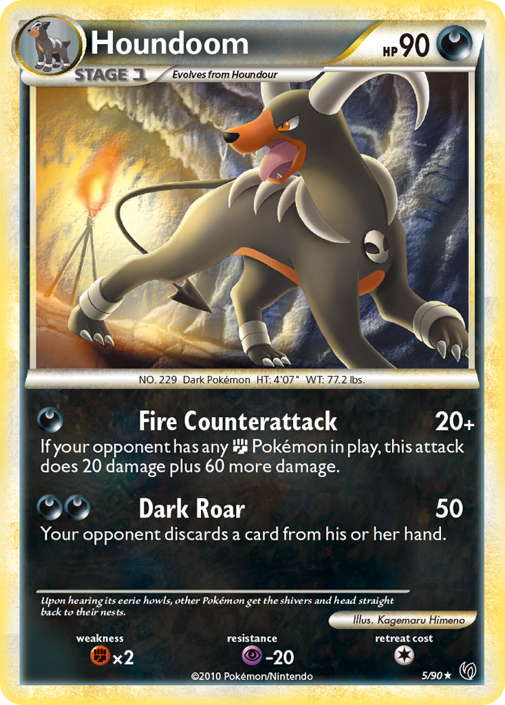 Houndoom (5/90) [HeartGold & SoulSilver: Undaunted] | L.A. Mood Comics and Games