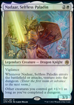 Nadaar, Selfless Paladin [Dungeons & Dragons: Adventures in the Forgotten Realms Prerelease Promos] | L.A. Mood Comics and Games