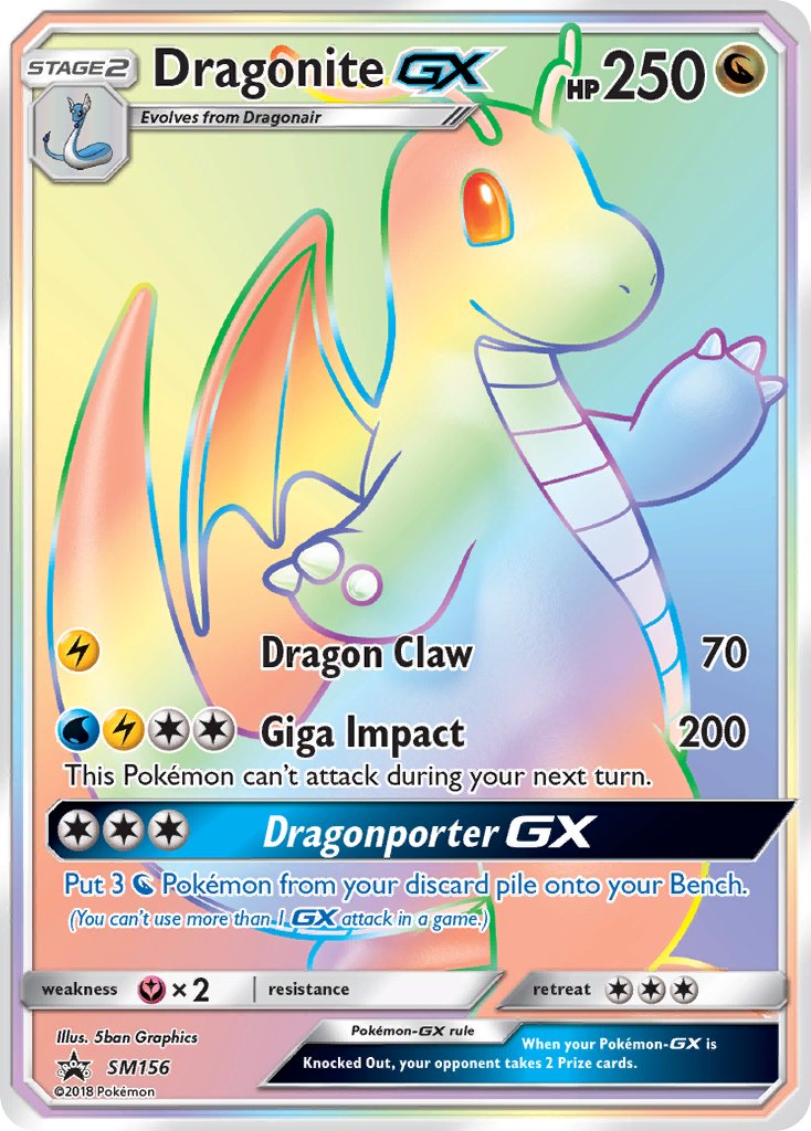 Dragonite GX (SM156) [Sun & Moon: Black Star Promos] | L.A. Mood Comics and Games
