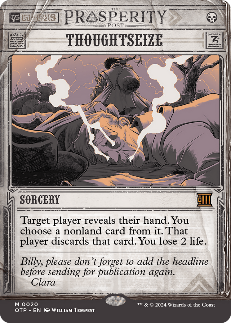 Thoughtseize [Outlaws of Thunder Junction: Breaking News] | L.A. Mood Comics and Games