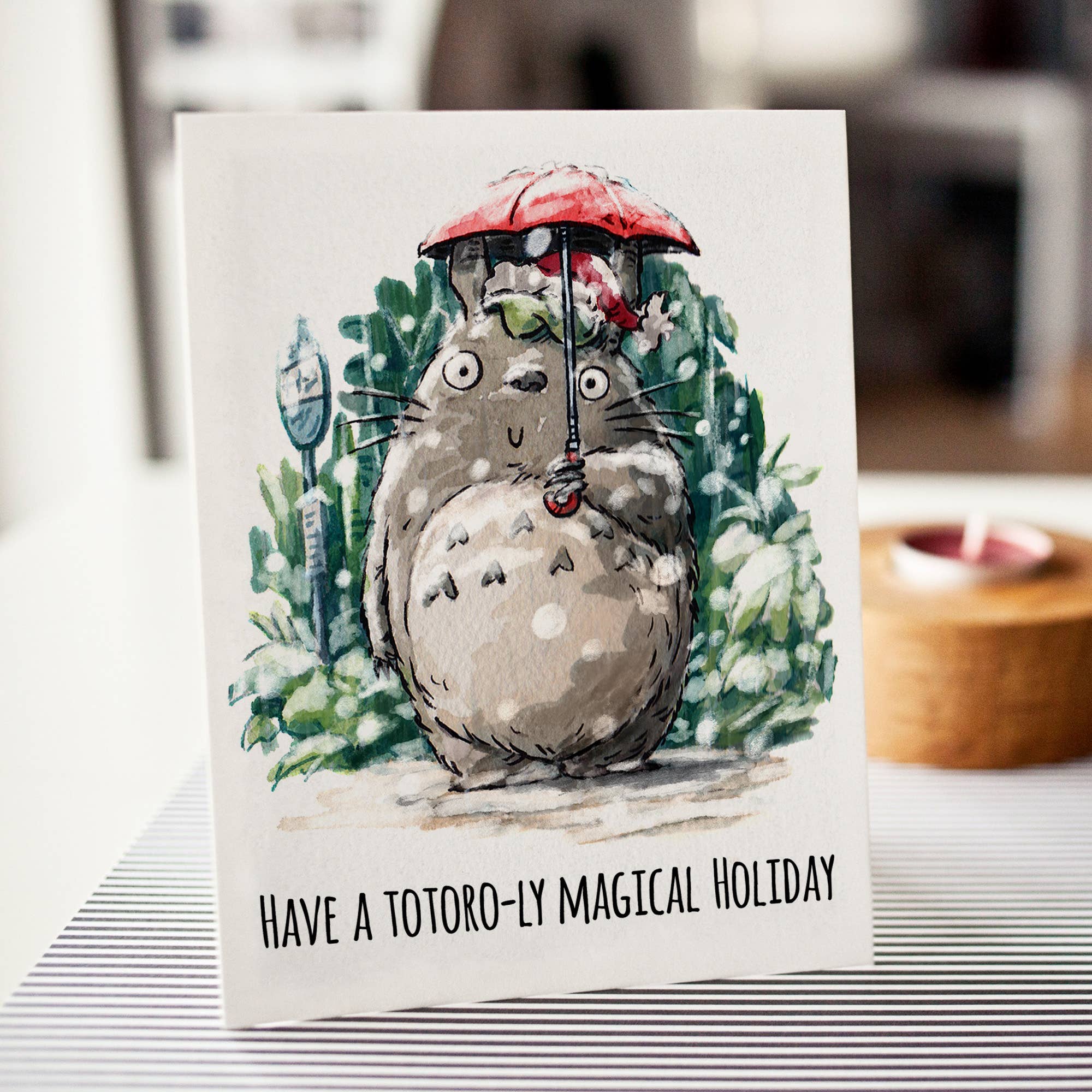 "Totoro-ally Magical" - Anime Enthusiast Christmas Card | L.A. Mood Comics and Games