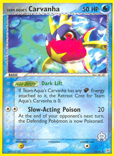Team Aqua's Carvanha (25/95) [EX: Team Magma vs Team Aqua] | L.A. Mood Comics and Games