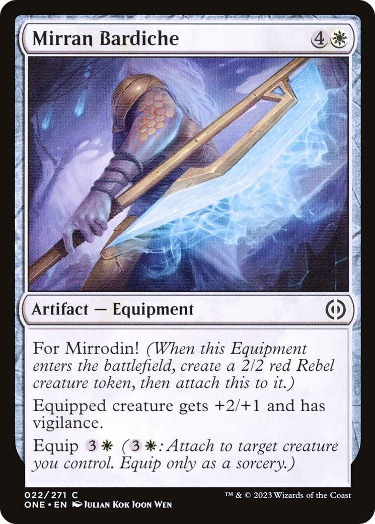 Mirran Bardiche [Phyrexia: All Will Be One] | L.A. Mood Comics and Games
