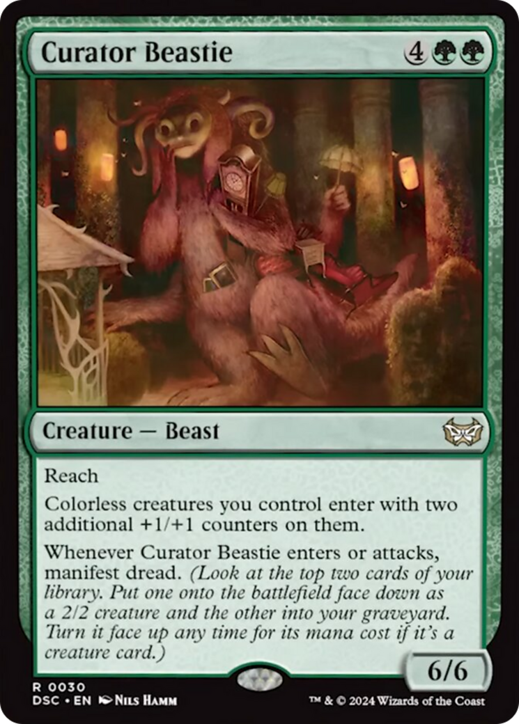 Curator Beastie (Extended Art) [Duskmourn: House of Horror Commander] | L.A. Mood Comics and Games