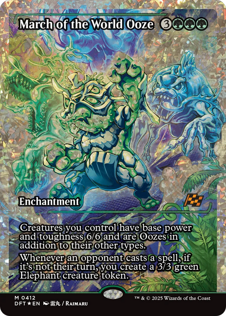 March of the World Ooze (Showcase) (Fracture Foil) [Aetherdrift] | L.A. Mood Comics and Games