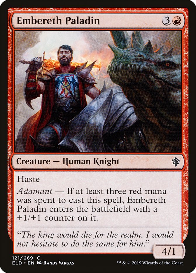 Embereth Paladin [Throne of Eldraine] | L.A. Mood Comics and Games