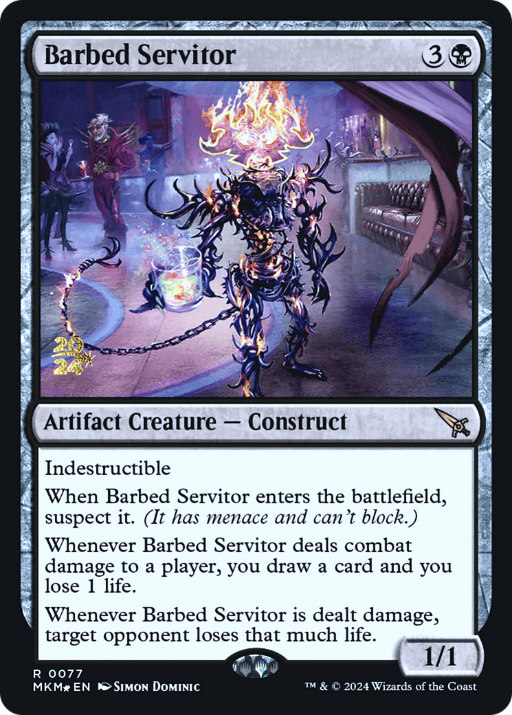 Barbed Servitor [Murders at Karlov Manor Prerelease Promos] | L.A. Mood Comics and Games