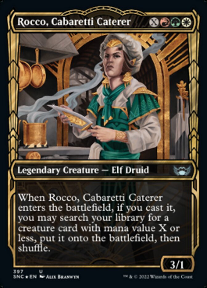 Rocco, Cabaretti Caterer (Showcase Golden Age Gilded Foil) [Streets of New Capenna] | L.A. Mood Comics and Games
