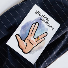 "Wed Long and Prosper" - Space Adventure Wedding Engagement | L.A. Mood Comics and Games