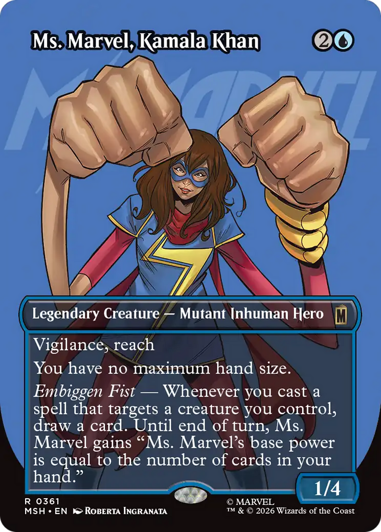 Ms. Marvel, Kamala Khan (Borderless) [Marvel Super Heroes] | L.A. Mood Comics and Games