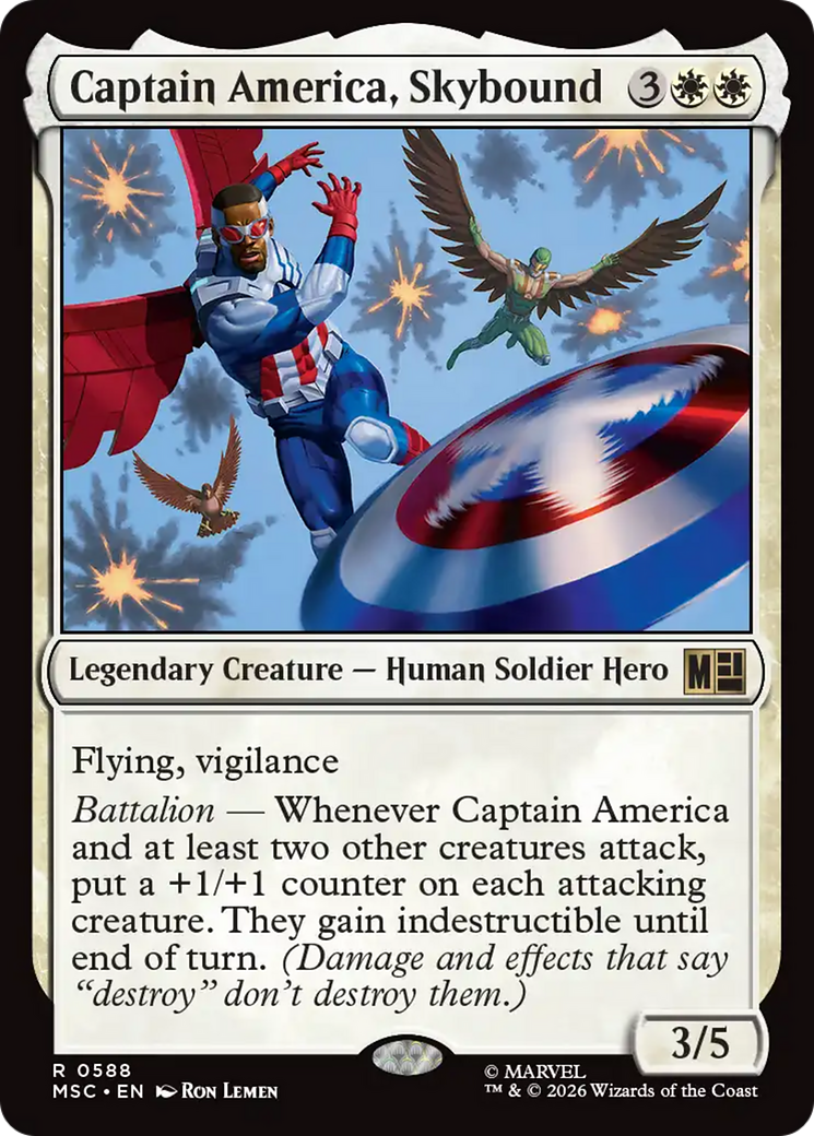 Captain America, Skybound [Marvel Super Heroes Commander] | L.A. Mood Comics and Games