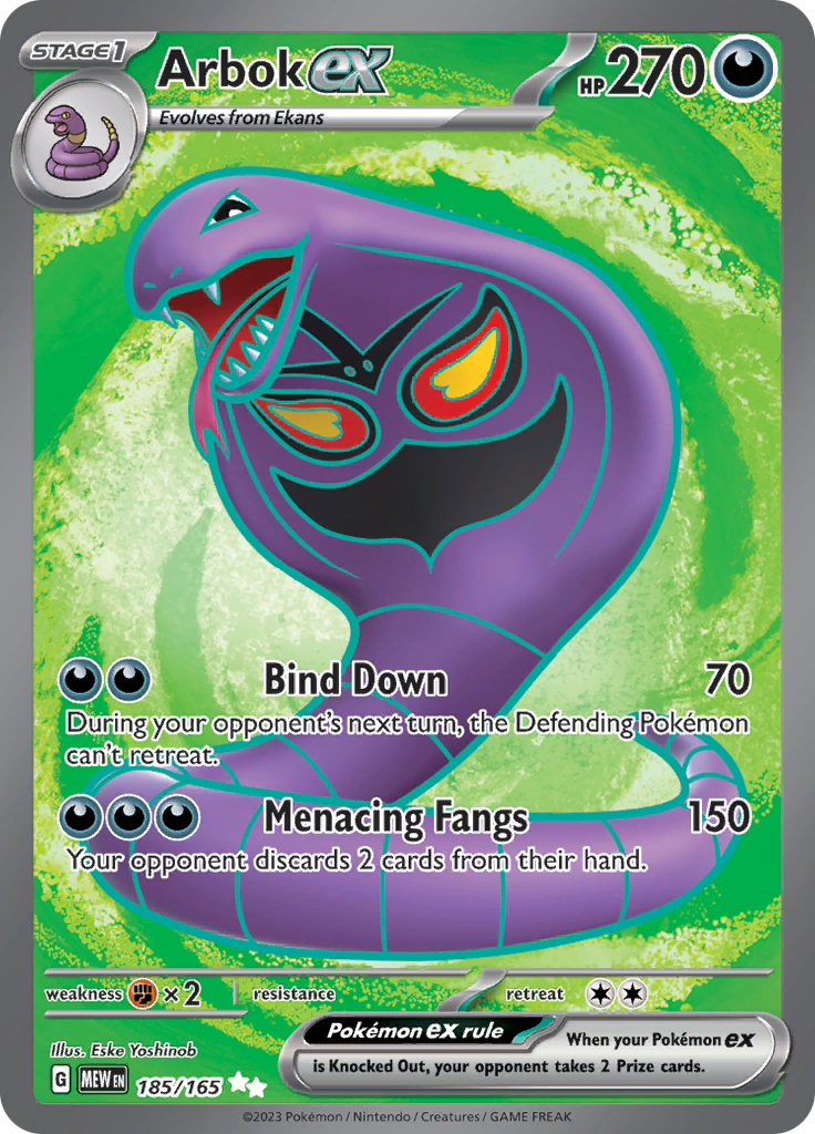 Arbok ex (185/165) [Scarlet & Violet 151] | L.A. Mood Comics and Games