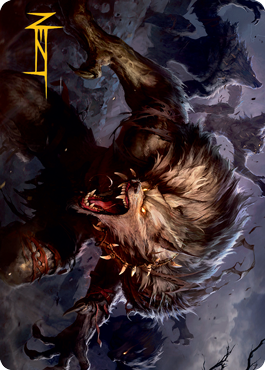 Village Reavers Art Card (Gold-Stamped Signature) [Innistrad: Midnight Hunt Art Series] | L.A. Mood Comics and Games