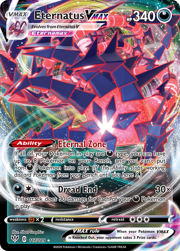Eternatus VMAX (117/189) [Sword & Shield: Darkness Ablaze] | L.A. Mood Comics and Games