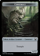Phyrexian Golem // Construct Double-Sided Token [March of the Machine Commander Tokens] | L.A. Mood Comics and Games