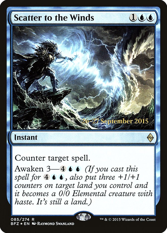 Scatter to the Winds [Battle for Zendikar Prerelease Promos] | L.A. Mood Comics and Games
