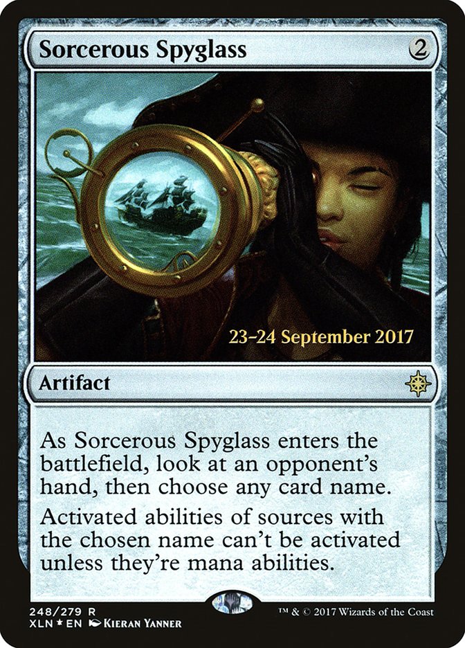 Sorcerous Spyglass [Ixalan Prerelease Promos] | L.A. Mood Comics and Games