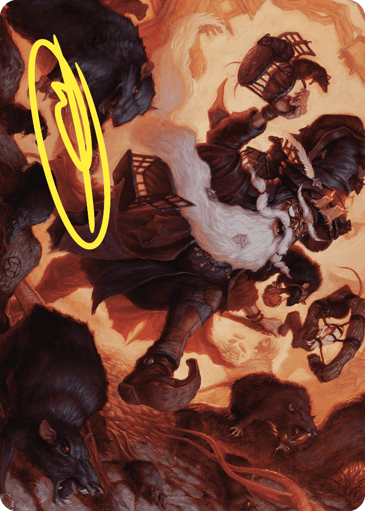Tattered Ratter Art Card (Gold-Stamped Signature) [Wilds of Eldraine Art Series] | L.A. Mood Comics and Games