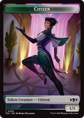 Eldrazi // Citizen Double-Sided Token [Tarkir: Dragonstorm Commander Tokens] | L.A. Mood Comics and Games