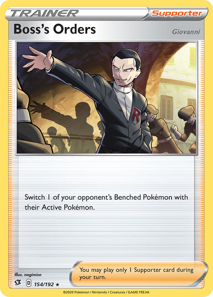 Boss's Orders (154/192) (Giovanni) [Sword & Shield: Rebel Clash] | L.A. Mood Comics and Games