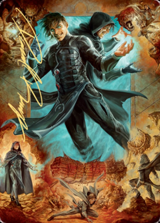 Jace, Mirror Mage 2 Art Card (Gold-Stamped Signature) [Zendikar Rising Art Series] | L.A. Mood Comics and Games