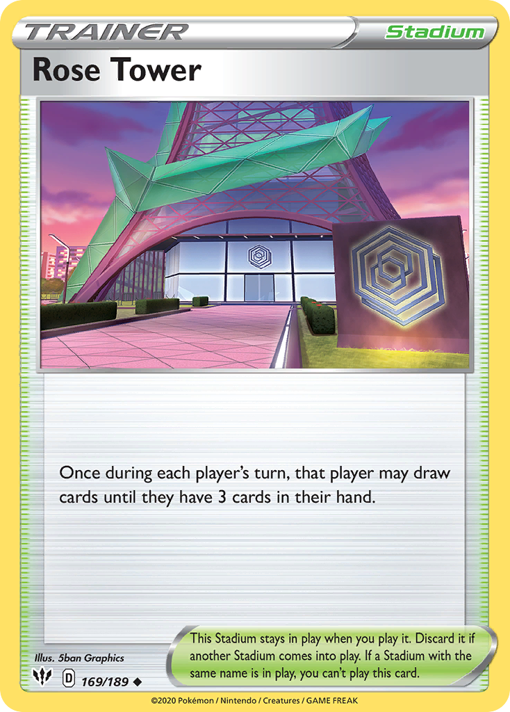 Rose Tower (169/189) [Sword & Shield: Darkness Ablaze] | L.A. Mood Comics and Games