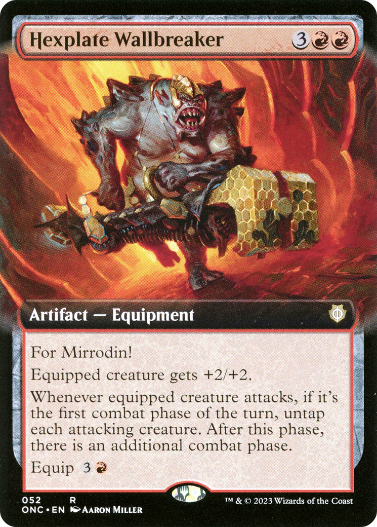 Hexplate Wallbreaker (Extended Art) [Phyrexia: All Will Be One Commander] | L.A. Mood Comics and Games