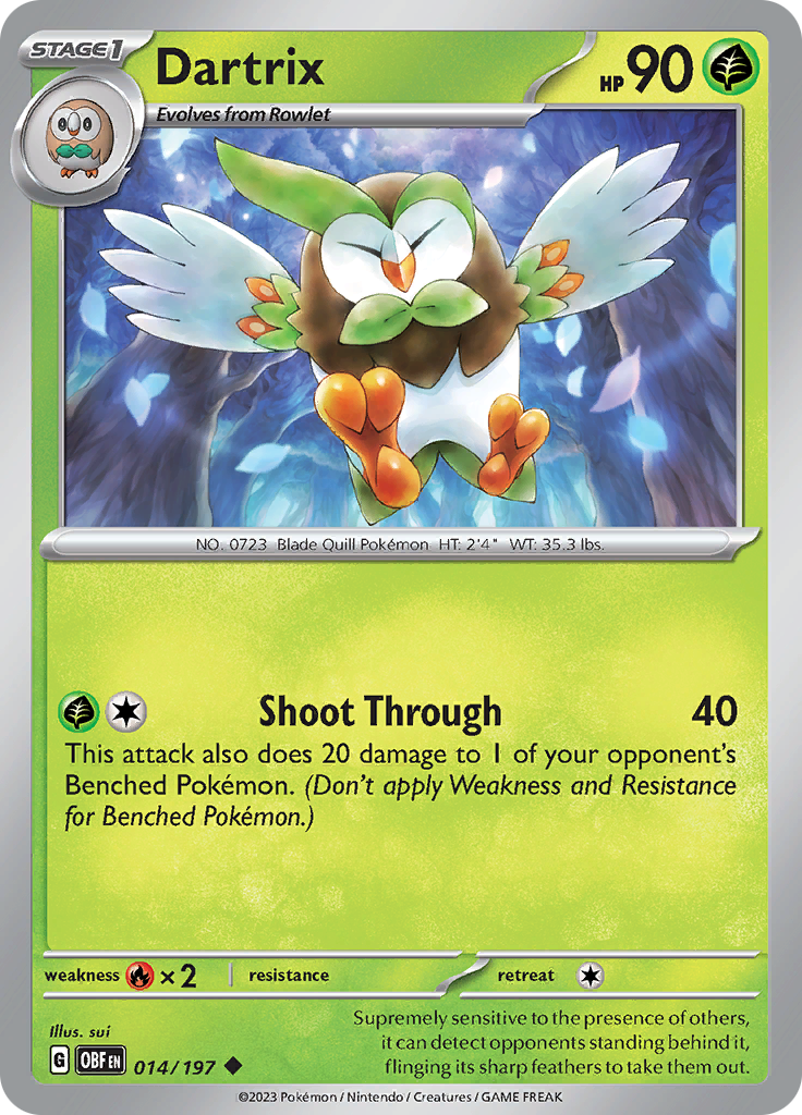 Dartrix (014/197) [Scarlet & Violet: Obsidian Flames] | L.A. Mood Comics and Games