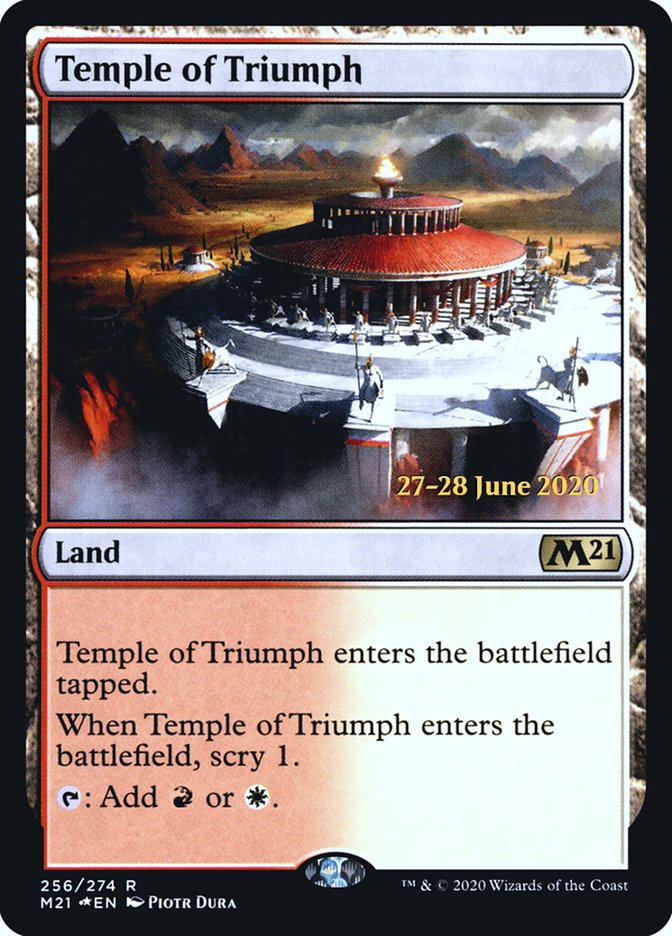 Temple of Triumph [Core Set 2021 Prerelease Promos] | L.A. Mood Comics and Games