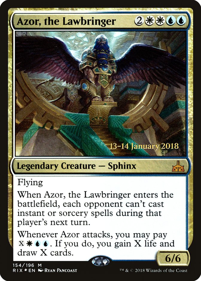Azor, the Lawbringer [Rivals of Ixalan Prerelease Promos] | L.A. Mood Comics and Games