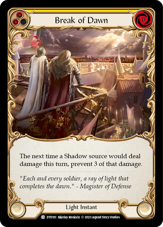Break of Dawn (Yellow) [DTD101] (Dusk Till Dawn) | L.A. Mood Comics and Games