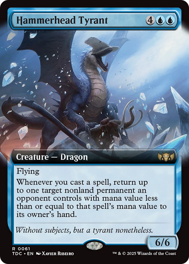 Hammerhead Tyrant (Extended Art) [Tarkir: Dragonstorm Commander] | L.A. Mood Comics and Games
