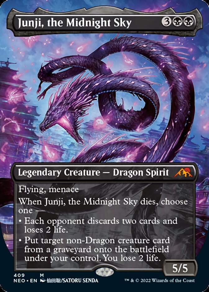 Junji, the Midnight Sky (Borderless Alternate Art) [Kamigawa: Neon Dynasty] | L.A. Mood Comics and Games