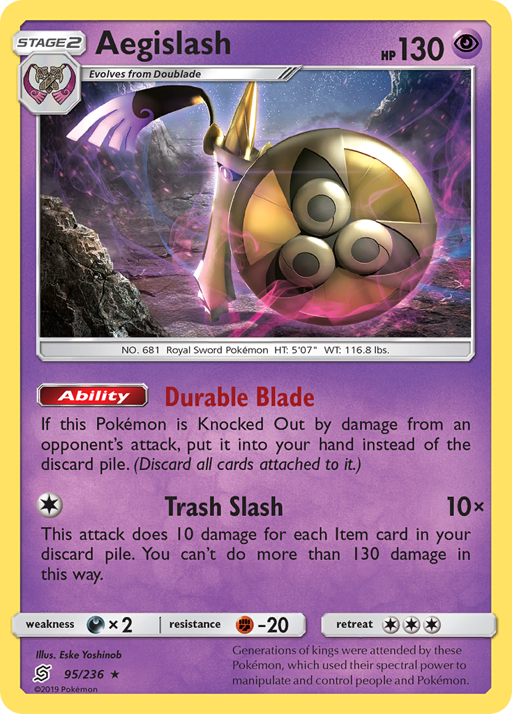 Aegislash (95/236) [Sun & Moon: Unified Minds] | L.A. Mood Comics and Games