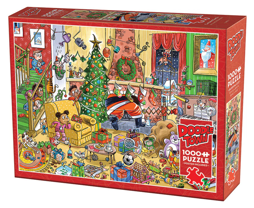 DoodleTown: Catching Santa | 1000 Piece | L.A. Mood Comics and Games