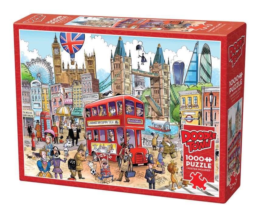 Doodletown: London Calling | 1000 Piece | L.A. Mood Comics and Games