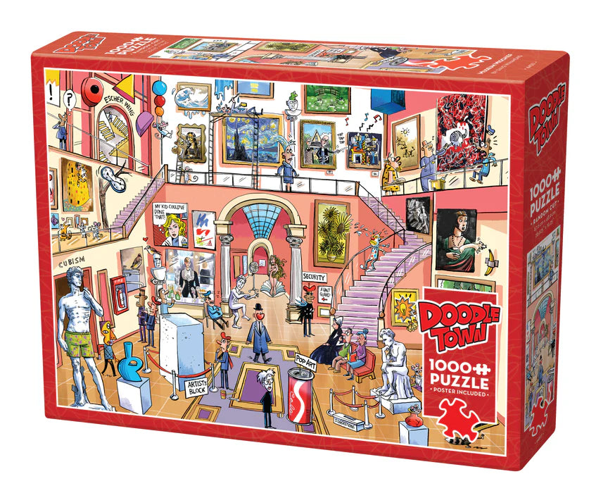 Doodletown: Museum Mischief | 1000 Piece | L.A. Mood Comics and Games
