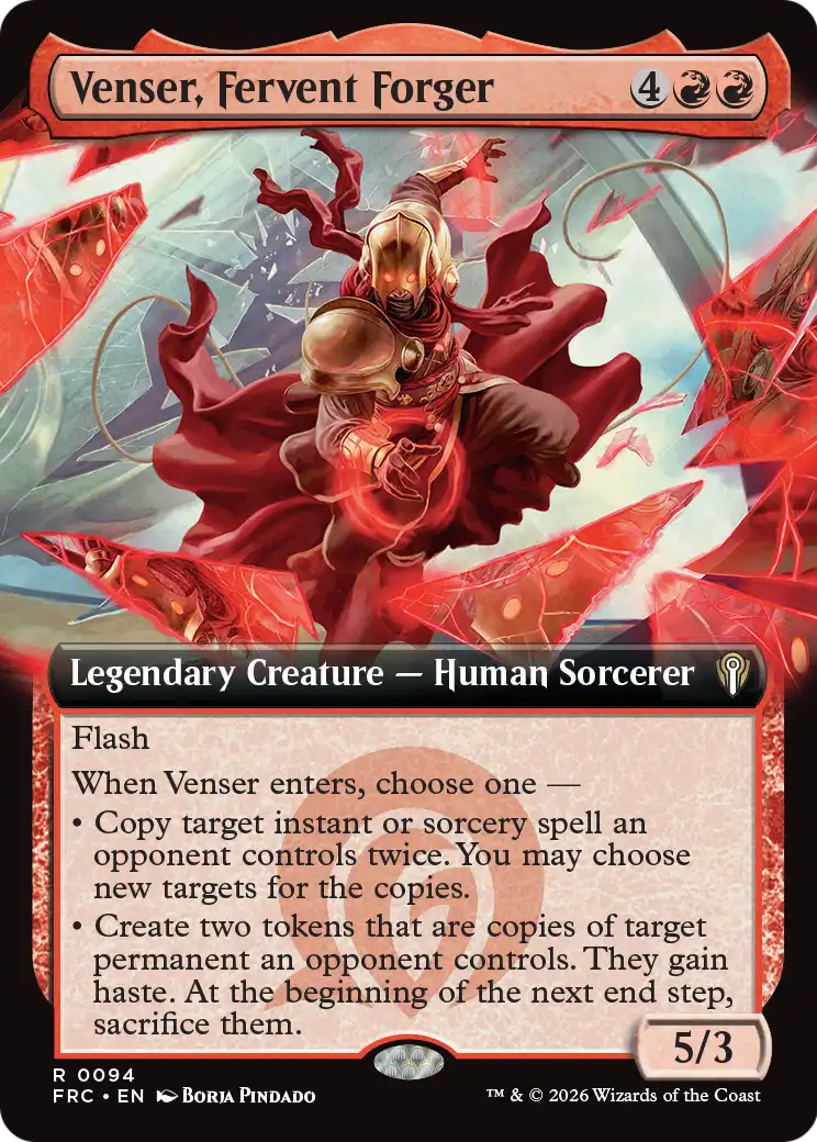 Venser, Fervent Forger (Extended Art) [Reality Fracture Commander] | L.A. Mood Comics and Games