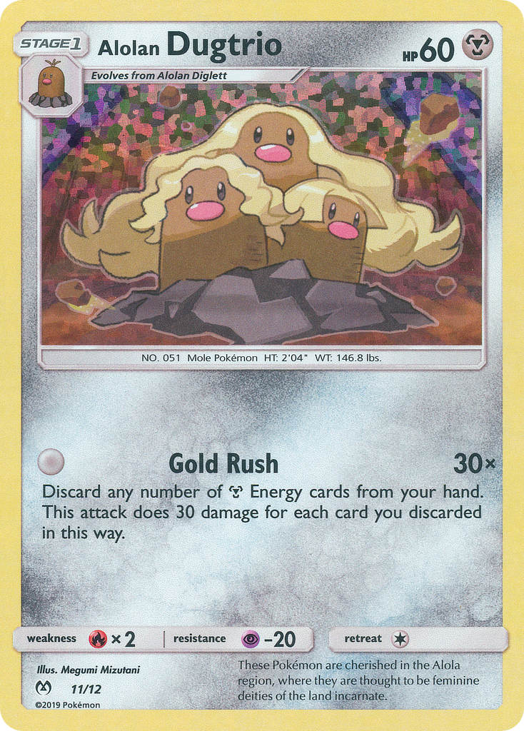 Alolan Dugtrio (11/12) [McDonald's Promos: 2019 Collection] | L.A. Mood Comics and Games