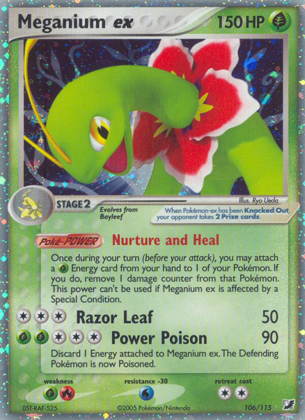 Meganium ex (106/115) [EX: Unseen Forces] | L.A. Mood Comics and Games
