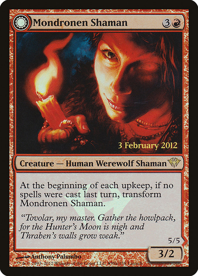 Mondronen Shaman // Tovolar's Magehunter (Launch) [Dark Ascension Promos] | L.A. Mood Comics and Games
