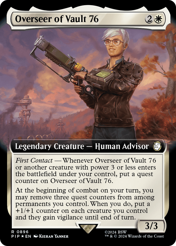 Overseer of Vault 76 (Extended Art) (Surge Foil) [Fallout] | L.A. Mood Comics and Games