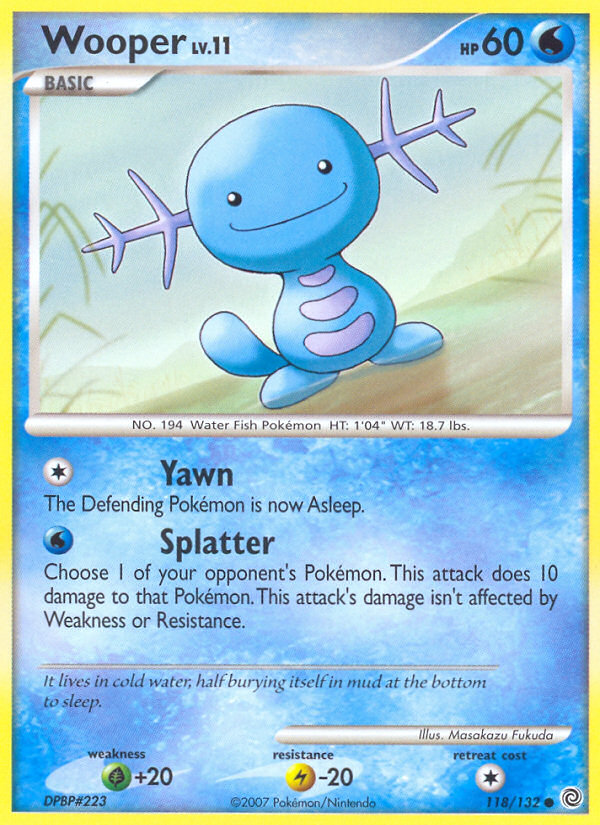 Wooper (118/132) [Diamond & Pearl: Secret Wonders] | L.A. Mood Comics and Games