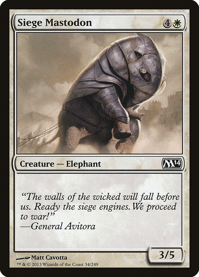 Siege Mastodon [Magic 2014] | L.A. Mood Comics and Games
